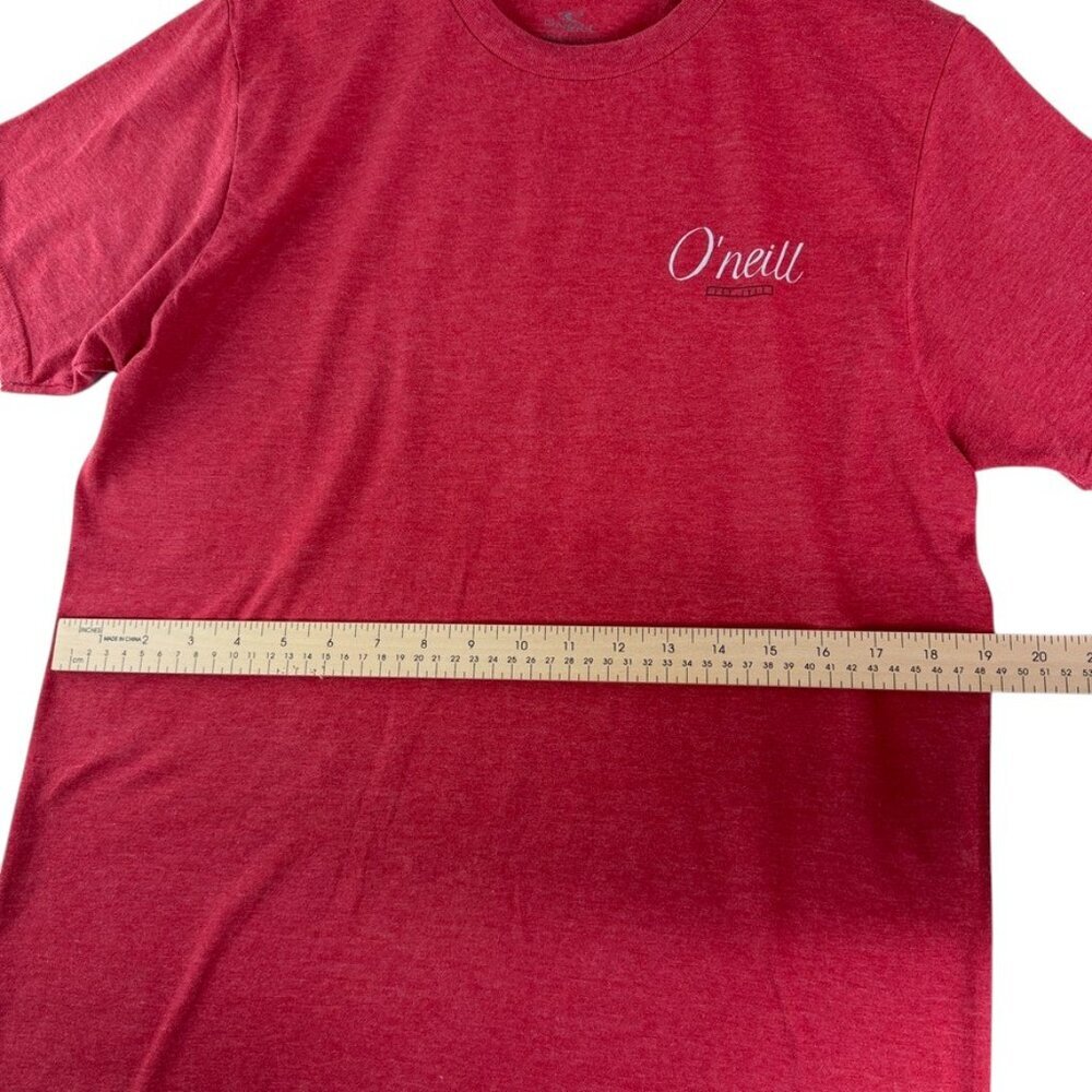 O’Neill Red Graphic T-Shirt Women’s Medium Modern Fit Short Sleeve Tee - Picture 5 of 6